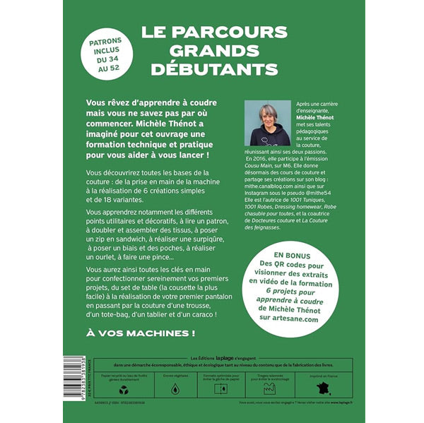 Couture - le parcours grands débutants<br> Michèle Thénot