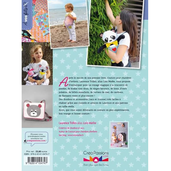 Couture pour enfants - Doudous animaux et sacs<br> Laurence Trilles