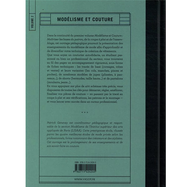 Modélisme et couture volume 2<br> Patrick Genevey