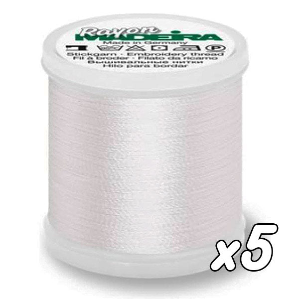 Fil à broder<br> Madeira Rayon n°40<br> 200m x5
