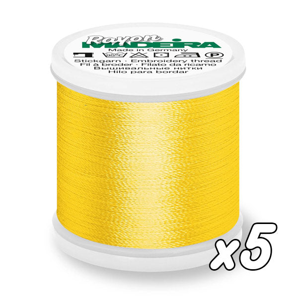 Fil à broder<br> Madeira Rayon n°40<br> 200m x5