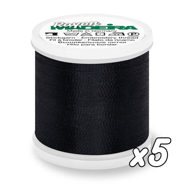 Fil à broder<br> Madeira Rayon n°40<br> 200m x5