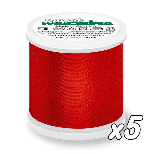 Fil à broder<br> Madeira Rayon n°40<br> 200m x5