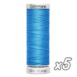 Fil à coudre<br> Gütermann Creativ n°100<br> 100m ou 200m x5