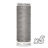 Fil à coudre<br> Gütermann Creativ n°100<br> 100m ou 200m x5