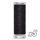 Fil à coudre<br> Gütermann Creativ n°100<br> 100m ou 200m x5
