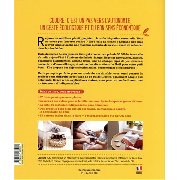 Couture zéro déchet pour bébé, je me lance !<br> Laurane R. K.