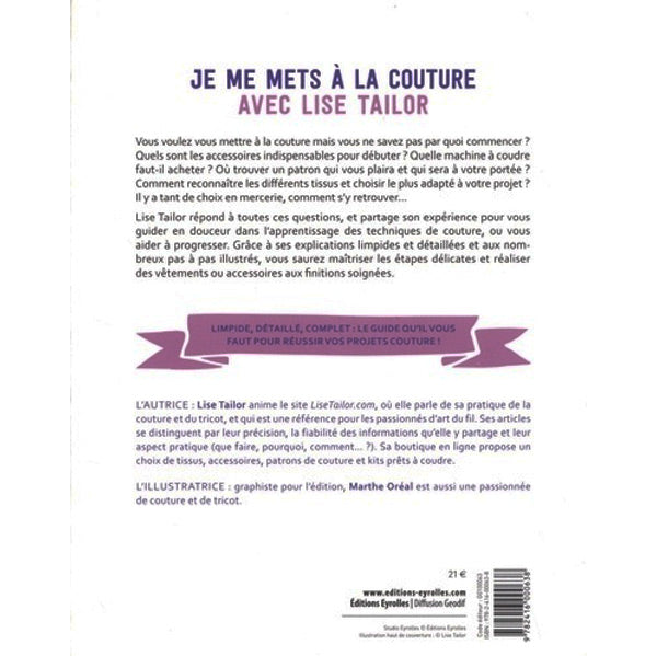 Je me mets à la couture avec Lise Tailor<br> Lise Tailor