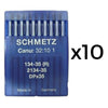 10x Aiguille industrielle Schmetz<br> 134-35<br> Triple entrainement