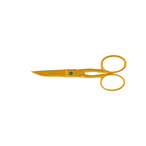 Ciseaux Tissu Lingère Époxy<br>Jaune 11cm - Atelier de la Machine à Coudre
