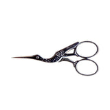 Ciseaux broderie Cigogne<br>Chromé 9cm - Atelier de la Machine à Coudre
