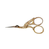 Ciseaux broderie Cigogne<br>Or 9cm - Atelier de la Machine à Coudre