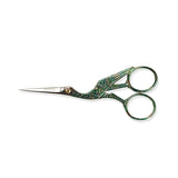 Ciseaux broderie Cigogne<br>Vert 9cm - Atelier de la Machine à Coudre