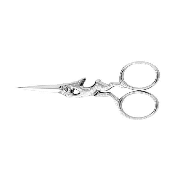 Ciseaux broderie Lièvre<br>Chrome 10cm - Atelier de la Machine à Coudre
