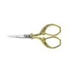 Ciseaux broderie Fleurs<br> Or 9cm