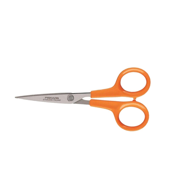 Ciseaux couture Fiskars<br>Orange 13cm - Atelier de la Machine à Coudre