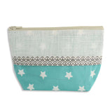 Trousse de couture à broder enduite Turquoise - Atelier de la Machine à Coudre