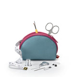 Trousse de couture imitation Cuir Bleu - Atelier de la Machine à Coudre