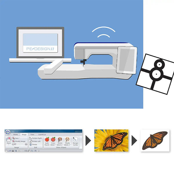 Logiciel de broderie<br> Brother PE Design 11