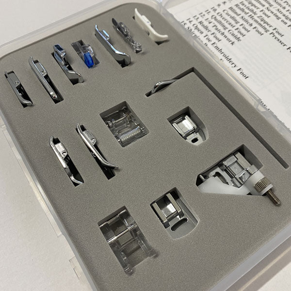 Kit pied de biche 15 pièces<br> Juki