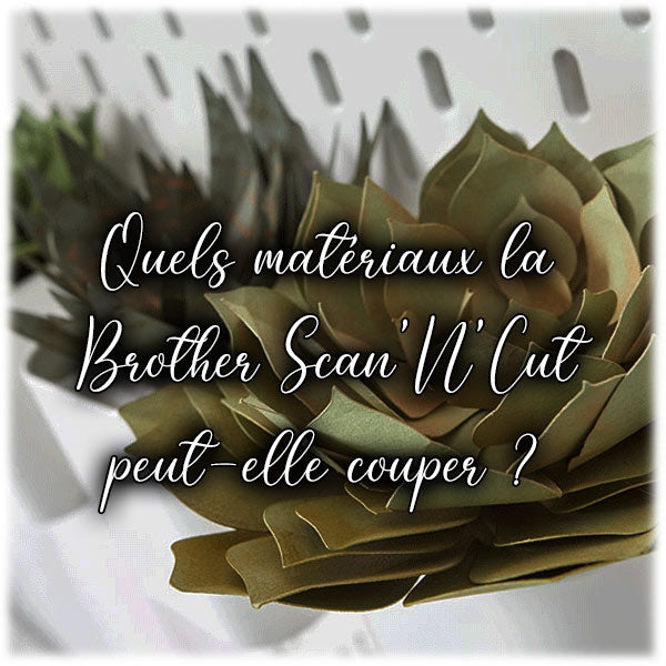 Quels matériaux la Brother ScanNCut peut-elle couper ?