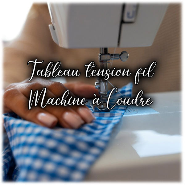 Tableau tension fil machine à coudre