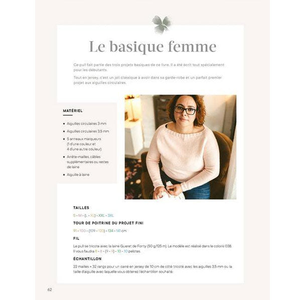 Je tricote mon premier pull en circulaire<br> Nadège Chenu