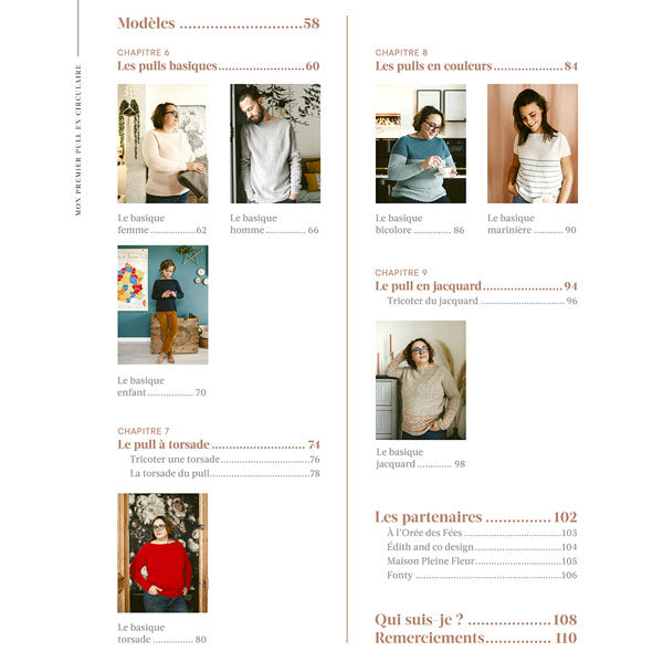 Je tricote mon premier pull en circulaire<br> Nadège Chenu