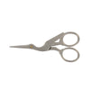 Ciseaux broderie Cigogne<br>Chromé mate 9cm - Atelier de la Machine à Coudre