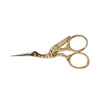 Ciseaux broderie Cigogne<br>Or 9cm - Atelier de la Machine à Coudre