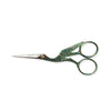 Ciseaux broderie Cigogne<br>Vert 9cm - Atelier de la Machine à Coudre