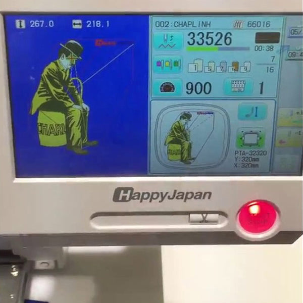 Machine à broder Happy Japan HCS2-1201-30 - Atelier de la Machine à Coudre